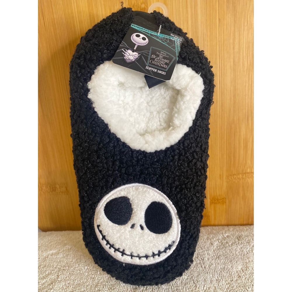 Disney Nightmare Before Christmas Jack Skellington Slipper Socks S/M (5-7)